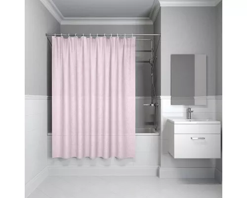 Купить Шторка для ванны Iddis Basic B55P218i11 200х180 Розовая в магазине сантехники Santeh-Crystal.ru