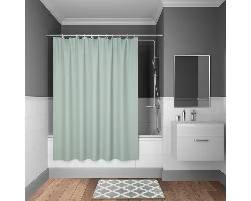 Купить Штора для ванны Iddis Basic 180х200 B71P218i11 Зеленая в магазине сантехники Santeh-Crystal.ru