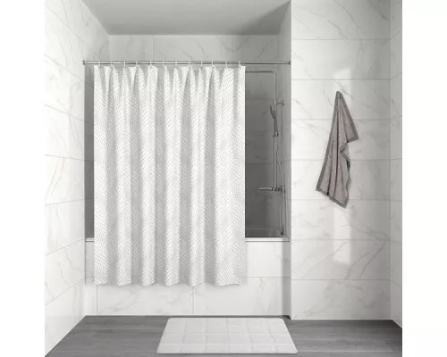 Купить Шторка для ванны Iddis Decor 180x180 D04P118i11 Белая в магазине сантехники Santeh-Crystal.ru
