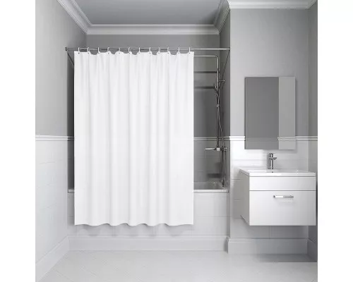 Приобрести Шторка для ванны Iddis Promo P33PV11i11 180х180 Белая в магазине сантехники Santeh-Crystal.ru