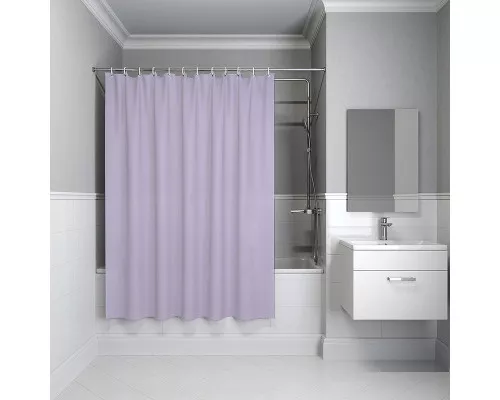 Купить Штора для ванны Iddis Promo 180х180 P41PV11i11 Фиолетовая в магазине сантехники Santeh-Crystal.ru