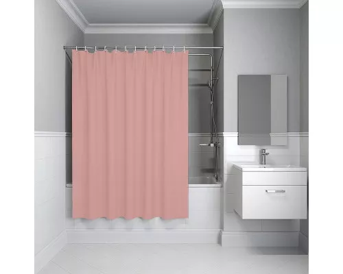 Приобрести Штора для ванны Iddis Promo 180х180 P39PV11i11 Розовая в магазине сантехники Santeh-Crystal.ru