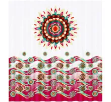 Штора для ванны WasserKRAFT Isen 180х200 SC-40101 Цветы