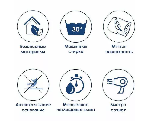 Заказать Коврик для ванной комнаты WasserKRAFT Lippe 90х60 BM-6518 White в магазине сантехники Santeh-Crystal.ru