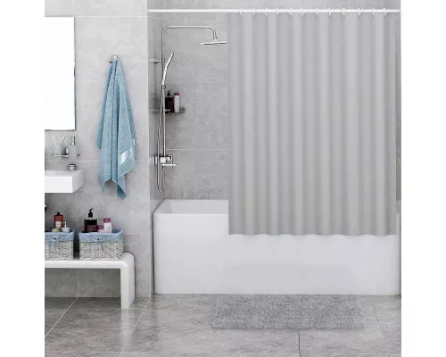 Купить Штора для ванны WasserKRAFT Oder 240х200 SC-30503 Серая в магазине сантехники Santeh-Crystal.ru