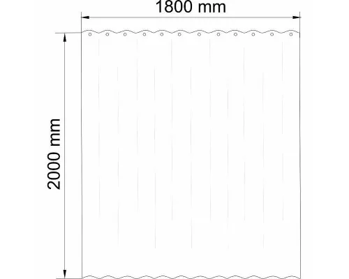 Купить Штора для ванны WasserKRAFT Rossel 180х200 SC-57103 разноцветная в магазине сантехники Santeh-Crystal.ru