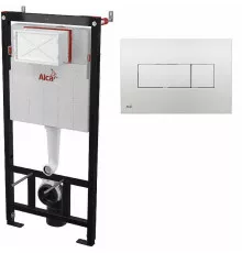 Инсталляция Alcaplast Sadromodul AM101/1120-3:1 RU M371-0001 для унитаза с клавишей смыва Хром гляннец