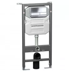 Инсталляция Ceramica Nova Envision CN1002CH для унитаза с клавишей смыва Хром