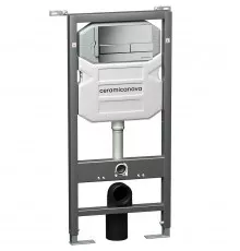 Инсталляция Ceramica Nova Envision CN1002M для унитаза с клавишей смыва Хром матовый