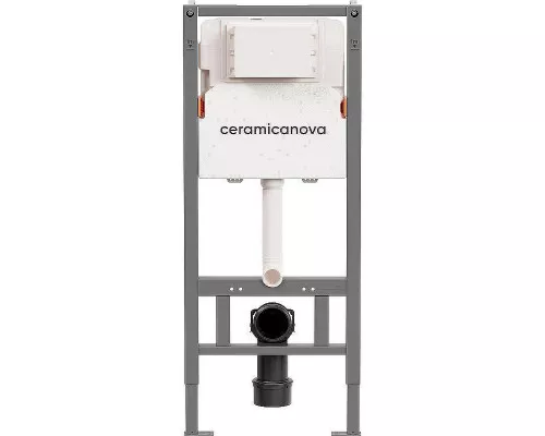 Инсталляция Ceramicanova Balance CN121002CH для унитаза с клавишей смыва Хром глянцевый