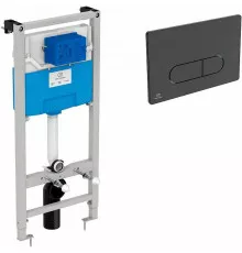 Инсталляция Ideal Standard Prosys TT00007/115A6 для унитаза с Черной матовой клавишей смыва
