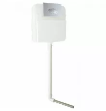 Смывной бачок SantiLine SL-02 с клавишей смыва Хром