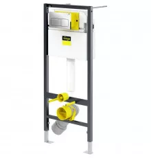 Инсталляция Viega Prevista Dry 792 824 для подвесных унитазов с бачком, с клавишей смыва Хром