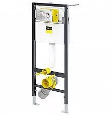 Инсталляция Viega Prevista Dry 792855 для подвесных унитазов с клавишей смыва Хром