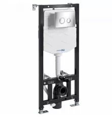 Инсталляция WasserKRAFT Aller 10TLT.010.ME.CH01 для унитаза с клавишей смыва Хром