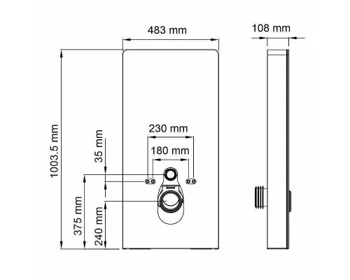 Заказать Инсталляция WasserKRAFT Naab 86TLT.040.SE.WH для унитаза Белая в магазине сантехники Santeh-Crystal.ru
