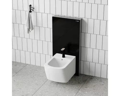 Заказать Инсталляция WasserKRAFT Naab 86BDT.050.BL для биде Черная в магазине сантехники Santeh-Crystal.ru