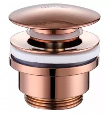 Донный клапан Abber AF0011RG click-clack Розовое золото