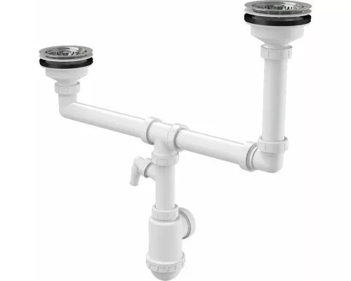 Заказать Сифон для кухонной мойки Alcaplast A454P Белый в магазине сантехники Santeh-Crystal.ru