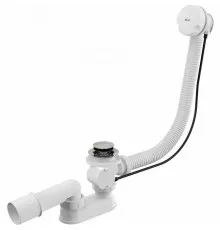 Слив-перелив Alcaplast A51B полуавтомат Белый Хром