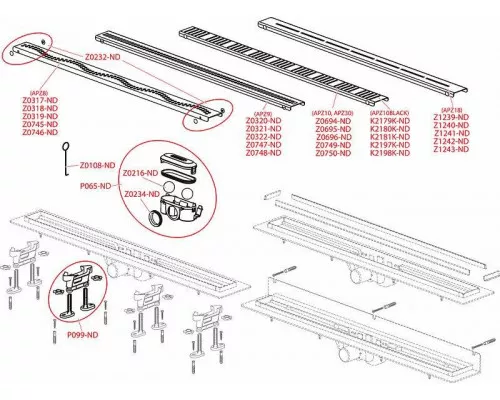 Приобрести Душевой лоток Alcaplast Simple AG100201850 (APZ9-850M) с решеткой Хром в магазине сантехники Santeh-Crystal.ru