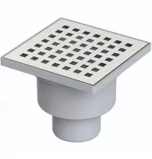 Душевой трап Berges Trend 100x100 091003 с решеткой Хром