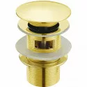 Донный клапан Boheme Imperiale 611/2 click-clack с переливом Золото Донный клапан Boheme Imperiale 611/2 click-clack с переливом Золото