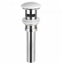 Донный клапан для раковины Ceramica Nova CN2000x click-clack Белый