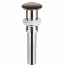 Донный клапан для раковины Ceramica Nova CN2000MDB click-clack Темно-коричневый матовый