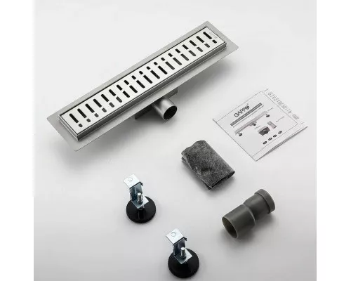 Приобрести Душевой лоток Gappo G84007-3 с решеткой Сатин в магазине сантехники Santeh-Crystal.ru
