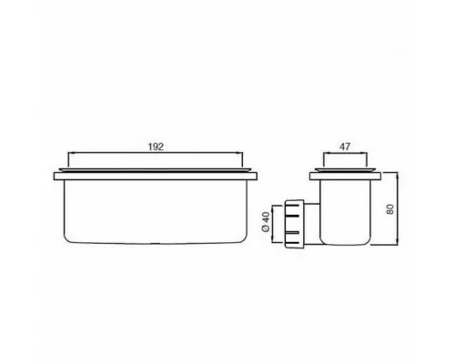 Заказать Сифон для душевого поддона Ideal Standard Ultraflat New T4493V3 Черный шелк в магазине сантехники Santeh-Crystal.ru