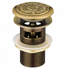 Донный клапан Lemark Jasmine LM6680B click-clack Бронза