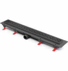 Душевой лоток Paini Harmony 650 CH650HC с решеткой Черный матовый