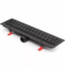 Душевой лоток Paini Medium 450 CH450MC с решеткой Черный матовый