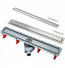 Душевой лоток Pestan Confluo Premium Line 950 13100007 с двухсторонней решеткой Хром матовый / полая под плитку