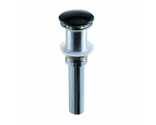 Купить Донный клапан SantiLine SL-111 с переливом Черный в магазине сантехники Santeh-Crystal.ru