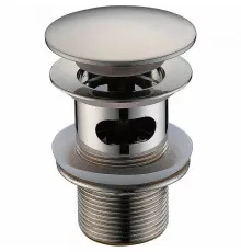 Донный клапан WasserKRAFT A073 click-clack Хром матовый