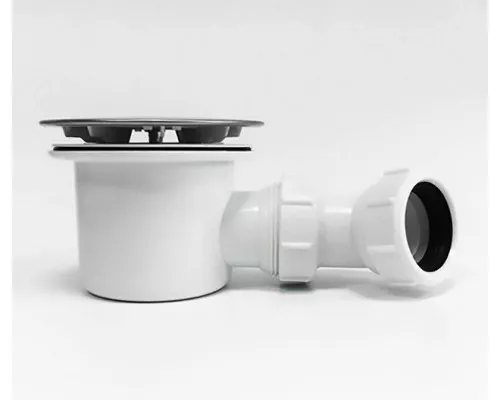 Приобрести Сифон для душевого поддона WasserKRAFT D210 Хром в магазине сантехники Santeh-Crystal.ru
