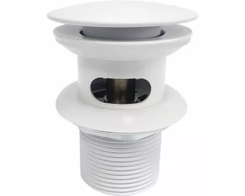 Заказать Донный клапан WasserKRAFT Mindel A153 click-clack Белый матовый в магазине сантехники Santeh-Crystal.ru