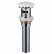 Донный клапан WeltWasser WW PP GL-WT 10000003677 click-clack Белый глянцевый
