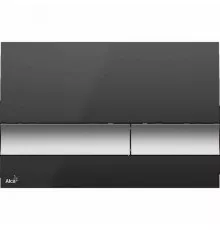 Клавиша смыва Alcaplast Basic M1728-2 Черная Матовый хром