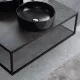 Заказать Полка для консоли под раковину Cezares Cadro 100 CADRO-100-MENS-NERO Черная матовая в магазине сантехники Santeh-Crystal.ru