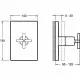 Заказать Переключатель потоков Jacob Delafon Modulo E75415-CP Хром в магазине сантехники Santeh-Crystal.ru