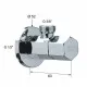 Заказать Запорный вентиль Remer 128E1238 Хром в магазине сантехники Santeh-Crystal.ru