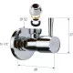 Заказать Запорный вентиль Remer 128L1210 Хром в магазине сантехники Santeh-Crystal.ru