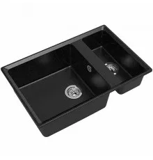 Кухонная мойка GranFest Level GF-LV-760K Черная