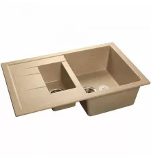 Кухонная мойка GranFest Quadro GF-Q775KL Песочная