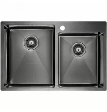 Кухонная мойка Paulmark Helfer 78 PM237851-GM Вороненая сталь