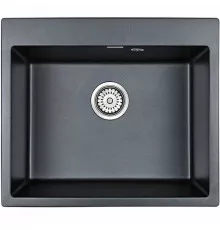 Кухонная мойка Paulmark Kante 60 PM106052-BLM Черный металлик