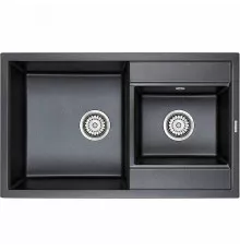 Кухонная мойка Paulmark Tandem 82 PM238250-BLM Черный металлик